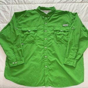 Columbia PFG Kelly Green 3X Long Sleeve